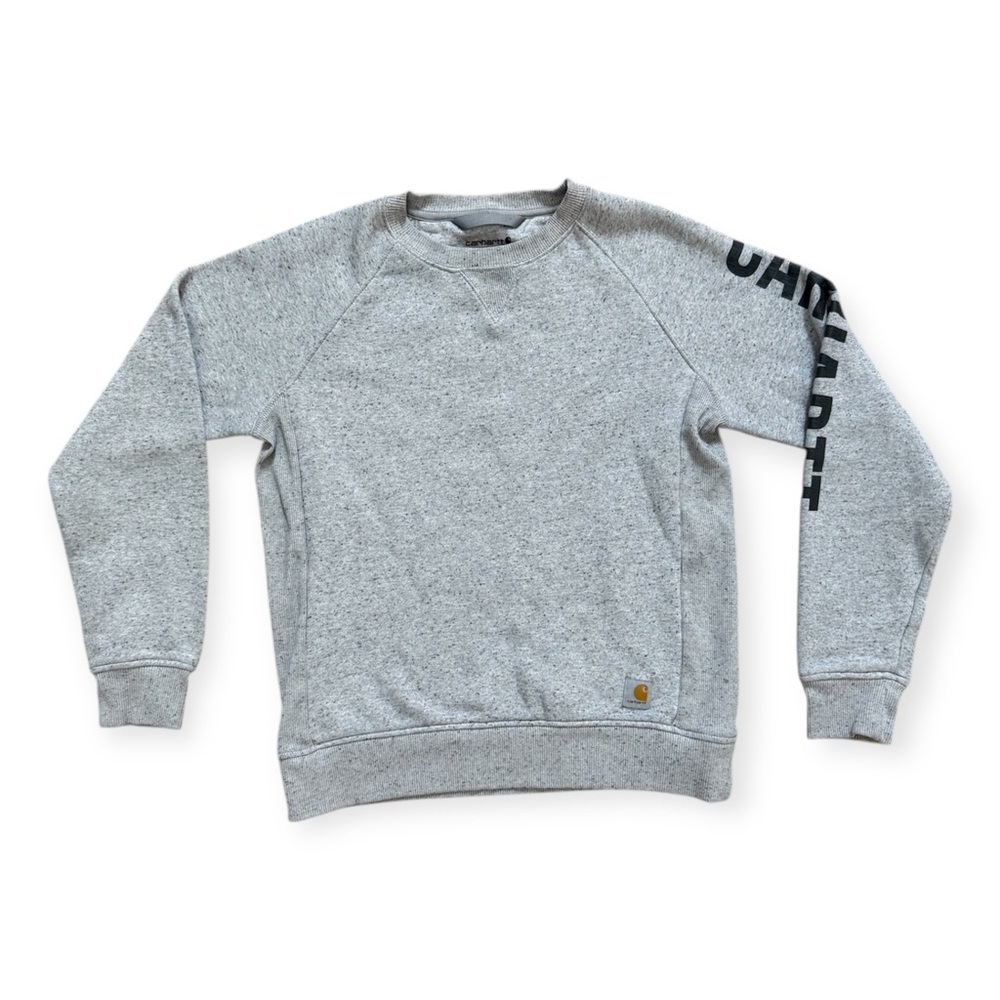 Carhartt Relaxed Fit Sweatshirt Youth S(4-6) Heather Gray Crewneck‎